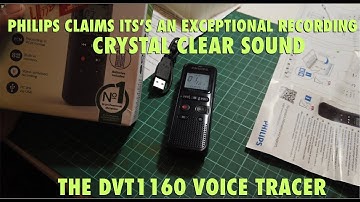 PHILIPS DVT1160 Audio Recorder Review. Independet Voice Tracer That Could be an Alternative to Mic.