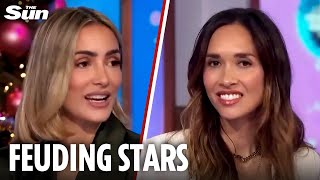 Famous Watch Myleene Klass and Frankie Bridge's AWKWARD face-to-face on live TV amid rift over star's ex Net Worth