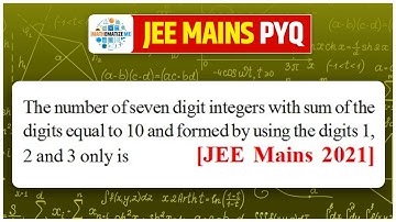 The number of seven digit integers with sum of the digits equal to 10 and formed by using the digits