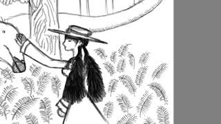Sketching Keiko with a Diplodocid 2