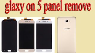 Glaxy on 5 how to remove panel