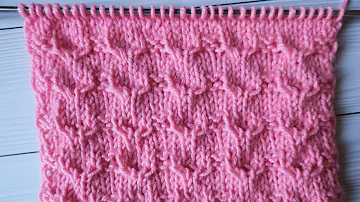 Lesson 22. "Little twisted knit stitches". Knitting for beginners.