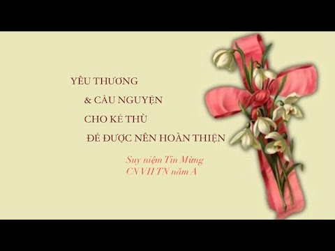 💙 YÊU THƯƠNG & CẦU NGUYỆN 🙏🏼CHO KẺ THÙ ĐỂ ĐƯỢC NÊN HOÀN THIỆN ☘️|| Suy niệm Tin Mừng CN VII TN A