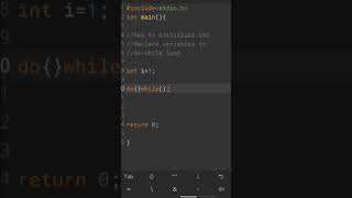 How to initialize and declare variables in do-while loop in C language