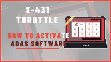 Launch Tech USA- How to activate ADAS Software on X-431 Throttle.