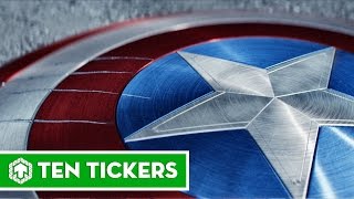 Top 10 sự thật thú vị về chiếc khiên của Captain America | Ten Tickers No. 106