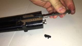 Removing the ejector on an early model Beretta 692 Shotgun