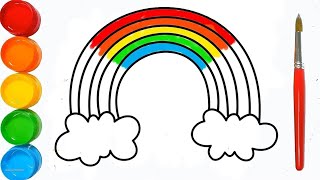 How to draw a rainbow? Kак нарисовать радугу? Kamalak qanday chiziladi?#Babycolors #Magicfingersart