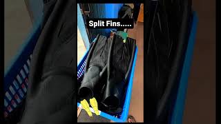 Divers with split fins.