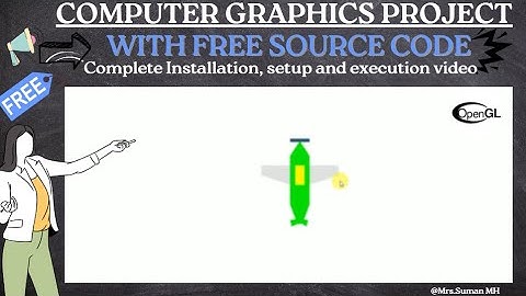 Moving Plane | OpenGL Project | Computer Graphics Project | With Free Source Code