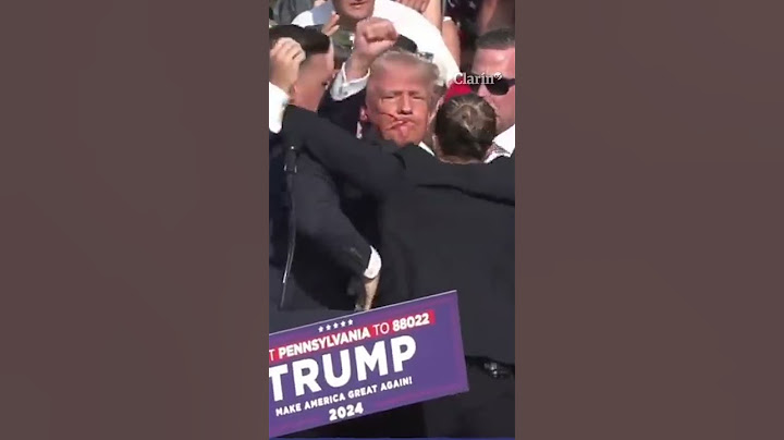 Así evacuaban a Donald Trump tras el ataque a tiros en un acto de campaña