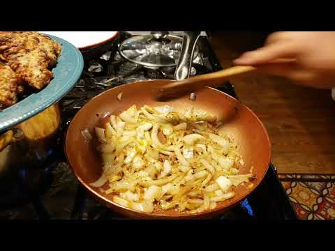 Elk Steak smothered in a Marsala sauce