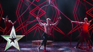 Aerial acrobatics group Fl'air wow the audience with their performance | Ireland's Got Talent 2019