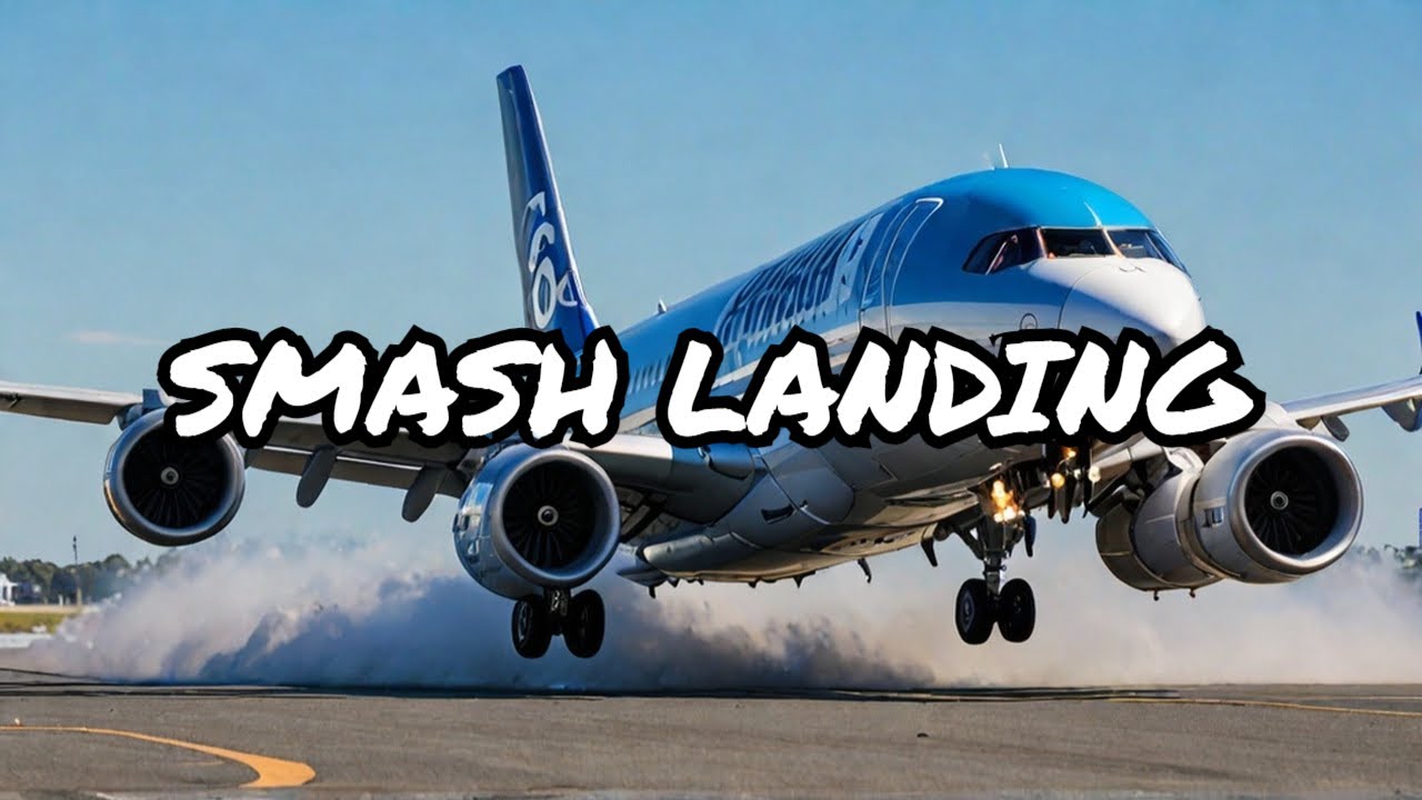 AIR ASIA Airbus A320Neo SMASHES DOWN at Brisbane Airport!