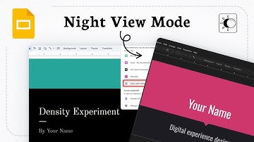 How to enable dark mode in Google Slides (Eye Comfort)