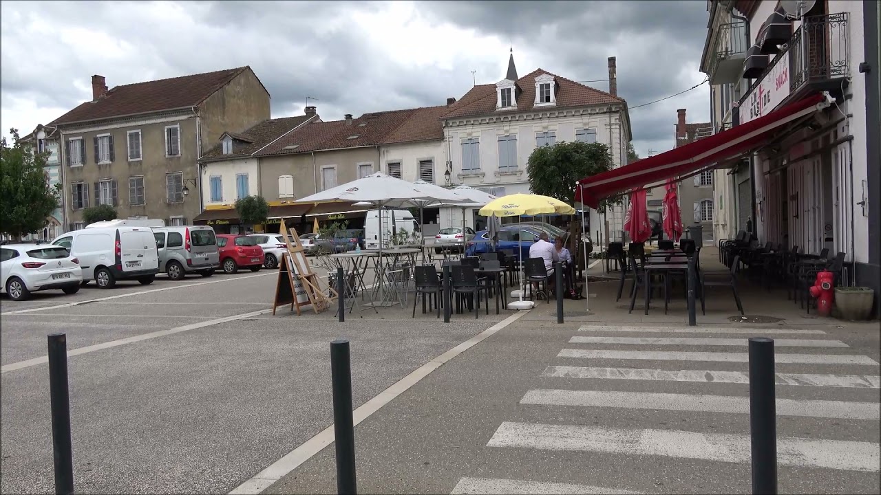 Campingcarpark, Tournay, Frankrike.