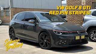 Pin Striping a Black Edition VW Golf 8 GTI! | Salomon Brothers