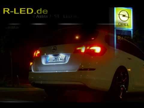 Astra J St Led Licence Plate Light Youtube