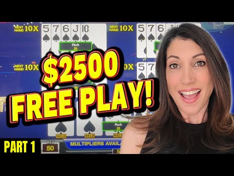 $2,500 Free Play Conversion on Video Poker! - Part One