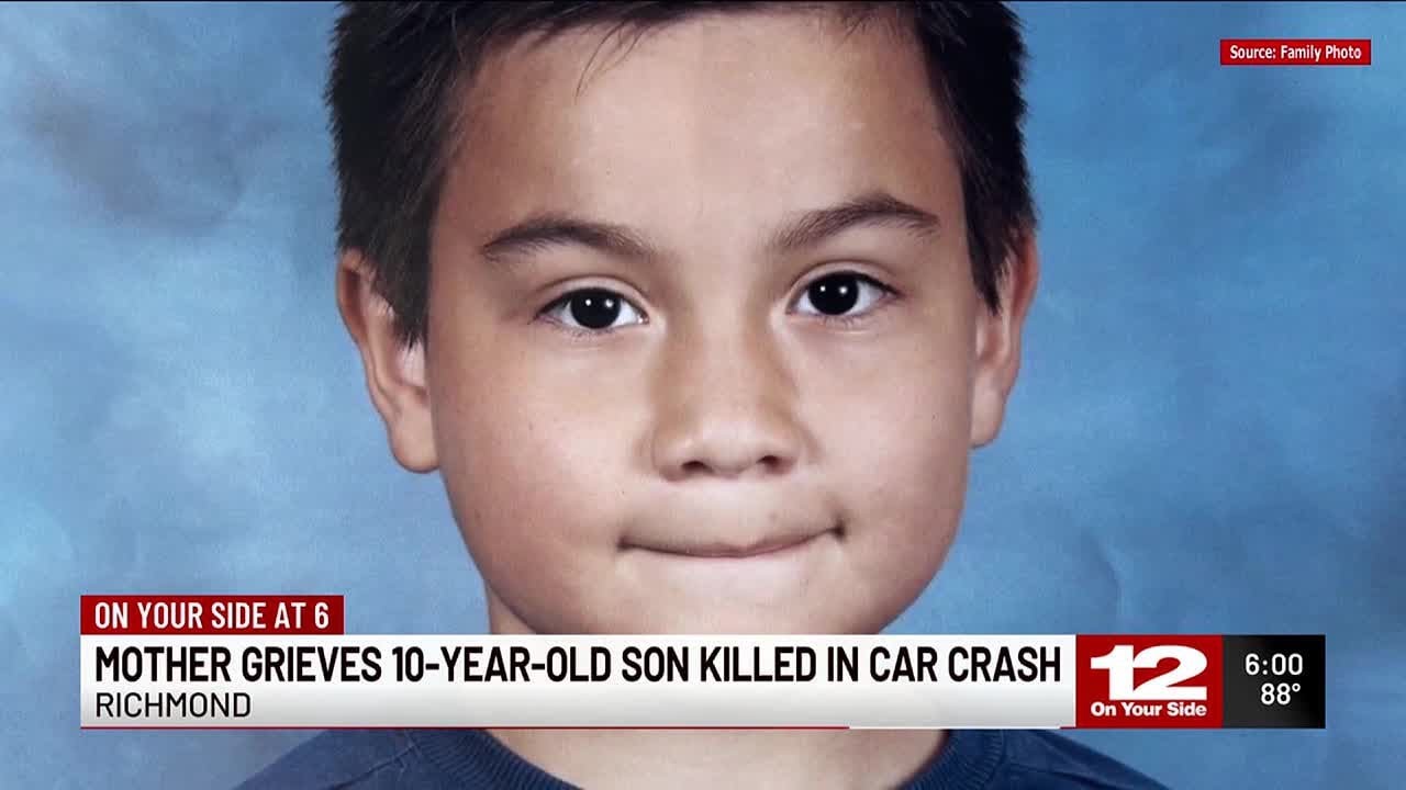 Mother mourns loss of 10-year-old son killed in Hey Road crash - YouTube