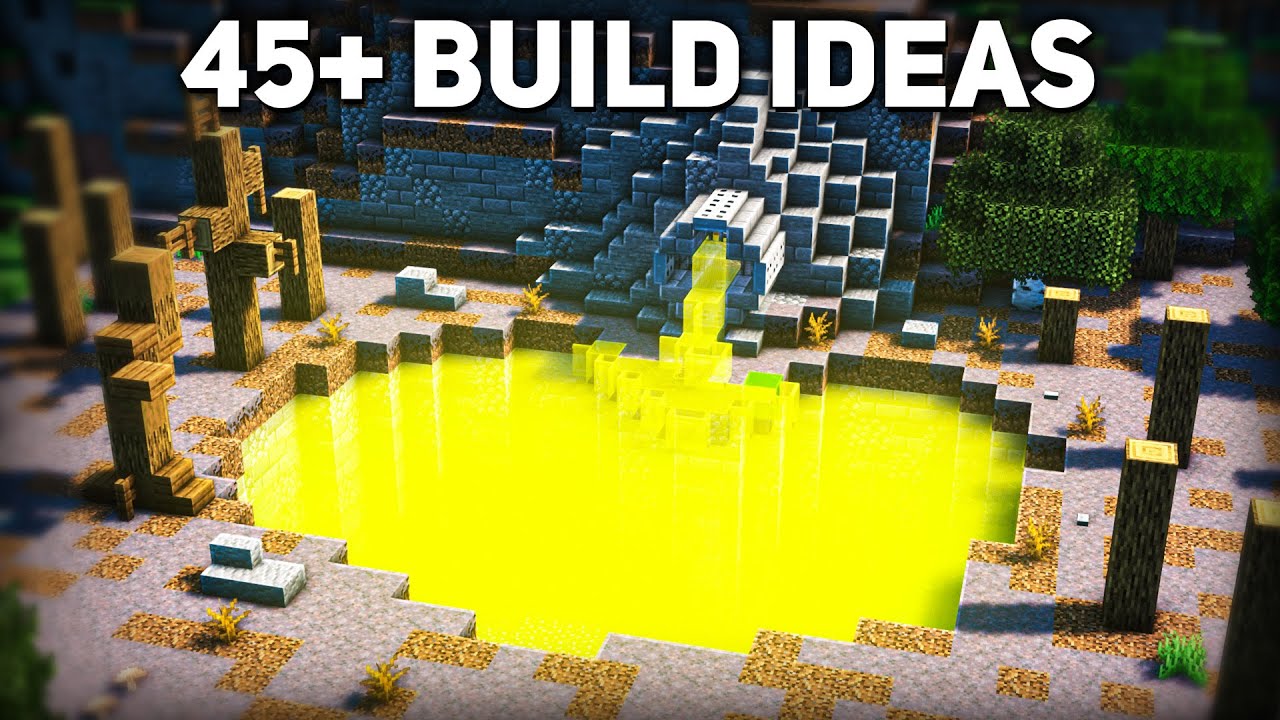 ⁣45+ Build Projects for Survival Minecraft 1.19