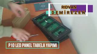 P10 LED Panel yapımı ve POWER LED Animasyon ayarı