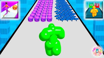 Stack Rider, Sandwich Runner, Sushi Run, ASMR, Satisfying Mobile GamePLay Walkthrough Evolution Game