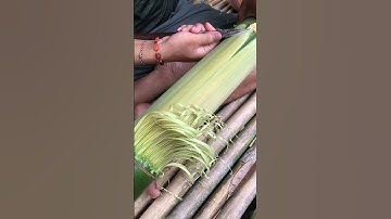 Pembuatan Sababulu Sarana Upacara Ritual Tiwah Suku Dayak Ngaju Hindu Kaharingan