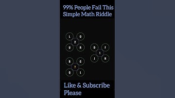 99% People Fail This Simple Math Riddle   #iqtest #shorts #maths #braintest #puzzle