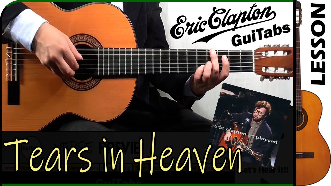 Blues Guitar lesson for Tears In Heaven-Eric Clapton, with Chords, Tabs,  and Lyrics