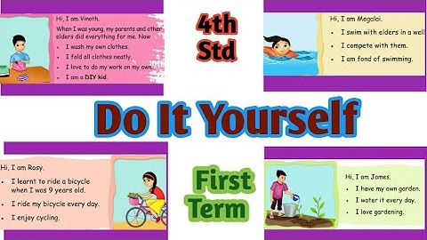 Do It Yourself 4th Std ENGLISH first term school Bell Entertainment