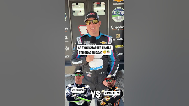 Are Kyle Busch and Austin Dillon smarter than a 5th grader? 😅