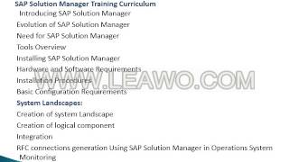 SAP Solution Manager Implementation   SAP Training in south africa and noida screenshot 5