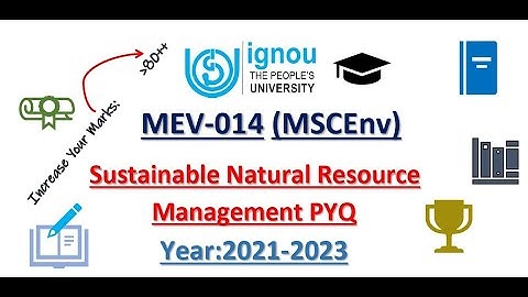 MSCEnv MEV-014 PYQ All year 2021-2023 at one place
