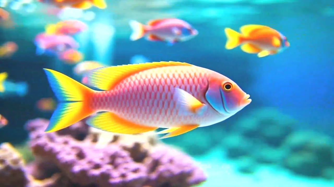 Ultra HD 4K Aquarium 🌊 Peaceful Music for Meditation & Sleep Therapy