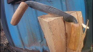 Forging a Drawknife from a Leaf Spring