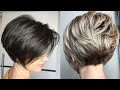 Trending woman's pretty short  bangs pixie cuts straight synthetic hair capless wigs 6lanch