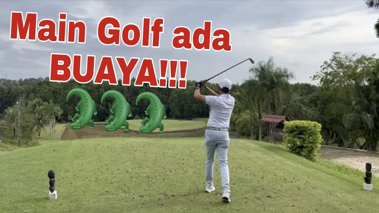 Sintuk Golf Course Bontang Kaltim_viral lagi main ada BUAYA!!! 🐊🐊🐊 asli gaes