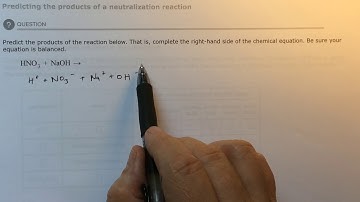 Aleks Predicting the products of a neutralization equation