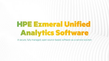 Unlock data and insights faster from edge-to-cloud with HPE Ezmeral Unified Analytics Software