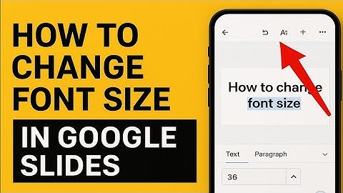 How to Change Font Size in Google Slides on Mobile | Adjust Text Size in Google Slides App