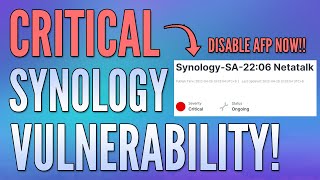 CRITICAL Synology Vulnerability - Disable AFP NOW! screenshot 3
