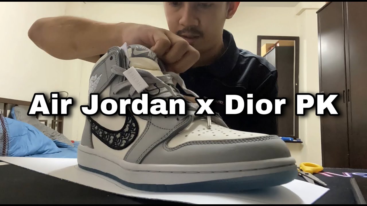 Air Jordan X Dior PK Unboxing & Sole Protector Installation YouTube
