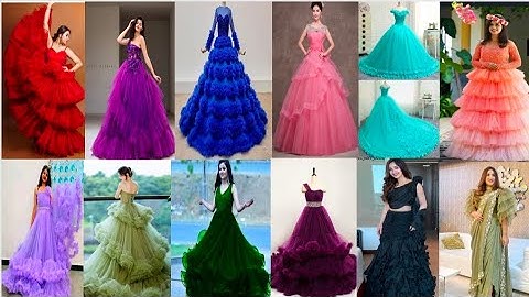 Net Dress Design 2025 / Net Suit / Simple Net Gown Style Dress / Net Fabric Dresses