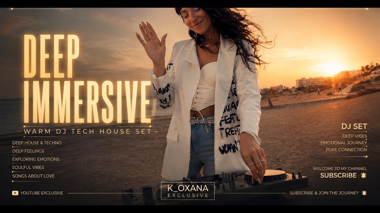 K_OXANA |NAPA trip |Deep house & trance techhouse SUNSET chillout mix DJ set| LIVE 4k @Agia Napa