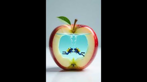 Dive Into Reality – 4K AI Surreal Short | The Ocean Inside an Apple