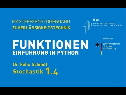 Stochastik mit Python - 1.4 Funktionen