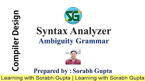 Ambiguity Grammar | Examples | Context Free Grammar