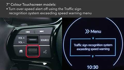 Using Your Honda’s Traffic Sign Recognition System (TSR)