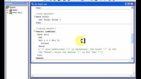 SAS- Macros do loops